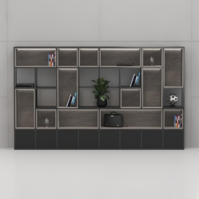 Tủ giám đốc sang trọng tích hợp đèn LED hiện đại DKTGD66