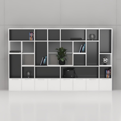 Tủ giám đốc sang trọng tích hợp đèn LED hiện đại DKTGD66