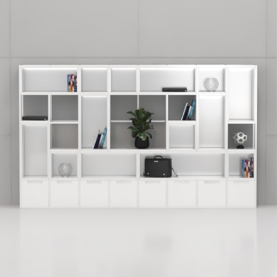 Tủ giám đốc sang trọng tích hợp đèn LED hiện đại DKTGD66