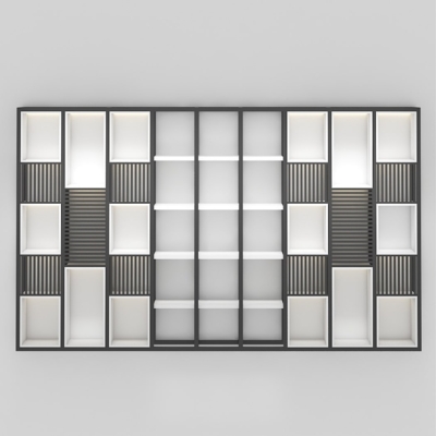 Tủ giám đốc khung sắt kết hợp nan gỗ trang trí độc đáo DKTGD68