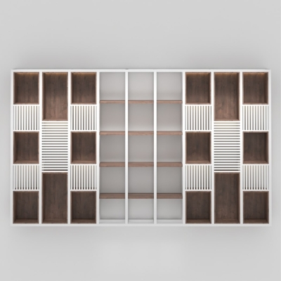 Tủ giám đốc khung sắt kết hợp nan gỗ trang trí độc đáo DKTGD68