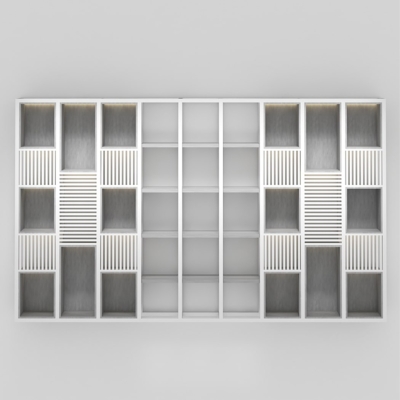 Tủ giám đốc khung sắt kết hợp nan gỗ trang trí độc đáo DKTGD68