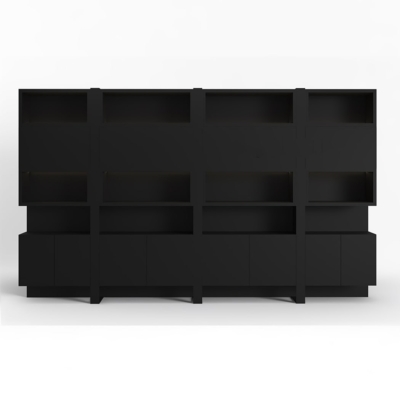 Tủ giám đốc phối màu sang trọng kết hợp kệ đóng  và mở tiện dụng DKTGD70