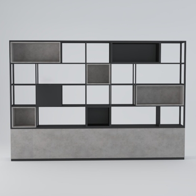 Tủ giám đốc khung thép sơn tĩnh điện, thiết kế ô vuông phá cách DKTGD71