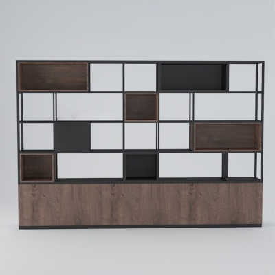 Tủ giám đốc khung thép sơn tĩnh điện, thiết kế ô vuông phá cách DKTGD71