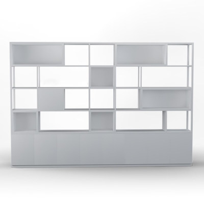 Tủ giám đốc khung thép sơn tĩnh điện, thiết kế ô vuông phá cách DKTGD71