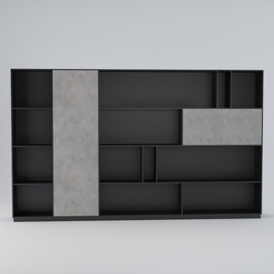 Tủ giám đốc hiện đại thiết kế tối giản bất đối xứng DKTGD74