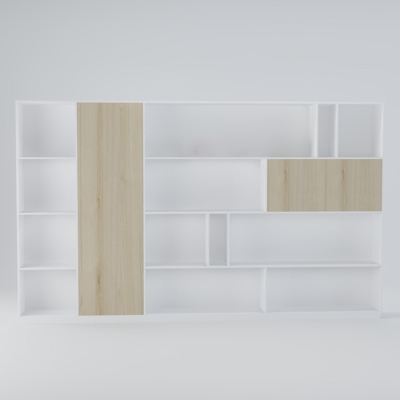 Tủ giám đốc hiện đại thiết kế tối giản bất đối xứng DKTGD74