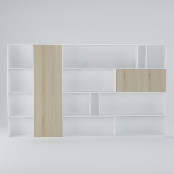 Tủ giám đốc hiện đại thiết kế tối giản bất đối xứng DKTGD74