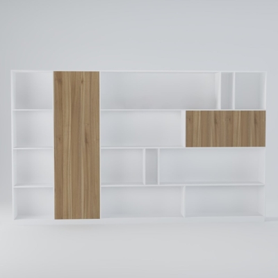 Tủ giám đốc hiện đại thiết kế tối giản bất đối xứng DKTGD74