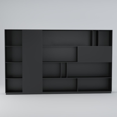 Tủ giám đốc hiện đại thiết kế tối giản bất đối xứng DKTGD74