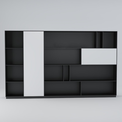 Tủ giám đốc hiện đại thiết kế tối giản bất đối xứng DKTGD74