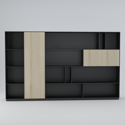 Tủ giám đốc hiện đại thiết kế tối giản bất đối xứng DKTGD74