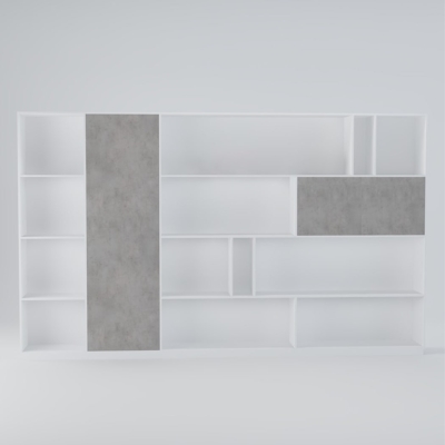 Tủ giám đốc hiện đại thiết kế tối giản bất đối xứng DKTGD74