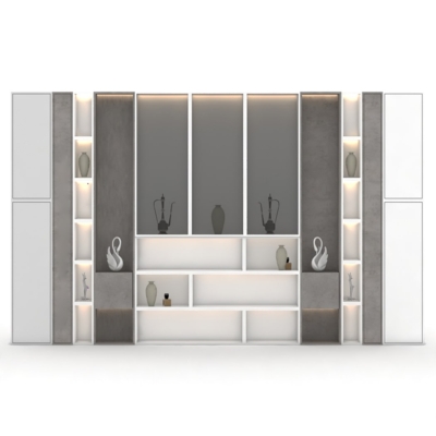 Tủ giám đốc thiết kế sang trọng với đèn LED trang trí, tối ưu lưu trữ DKTGD75