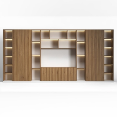 Tủ giám đốc cao cấp tích hợp đèn LED và khoang kín DKTGD77