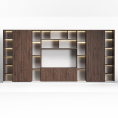 Tủ giám đốc cao cấp tích hợp đèn LED và khoang kín DKTGD77