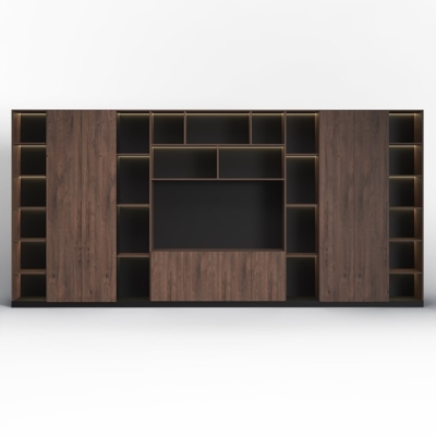 Tủ giám đốc cao cấp tích hợp đèn LED và khoang kín DKTGD77