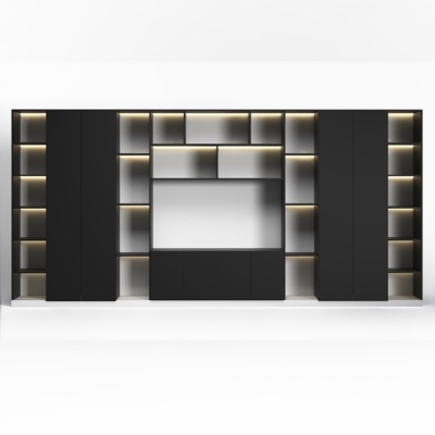 Tủ giám đốc cao cấp tích hợp đèn LED và khoang kín DKTGD77