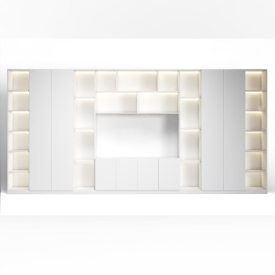 Tủ giám đốc cao cấp tích hợp đèn LED và khoang kín DKTGD77