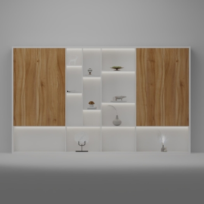 Tủ giám đốc hiện đại kết hợp khoang trưng bày DKTGD83