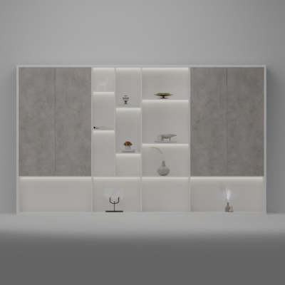 Tủ giám đốc hiện đại kết hợp khoang trưng bày DKTGD83