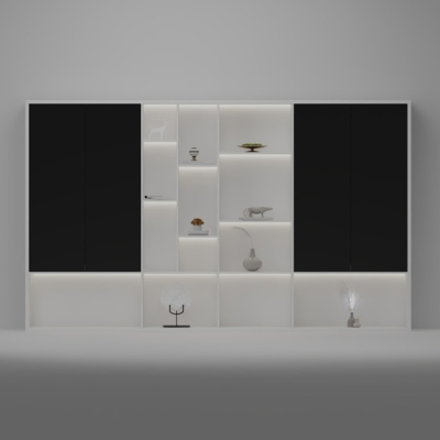 Tủ giám đốc hiện đại kết hợp khoang trưng bày DKTGD83