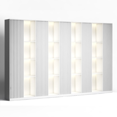 Tủ giám đốc nan gỗ cao cấp tích hợp đèn LED DKTGD84