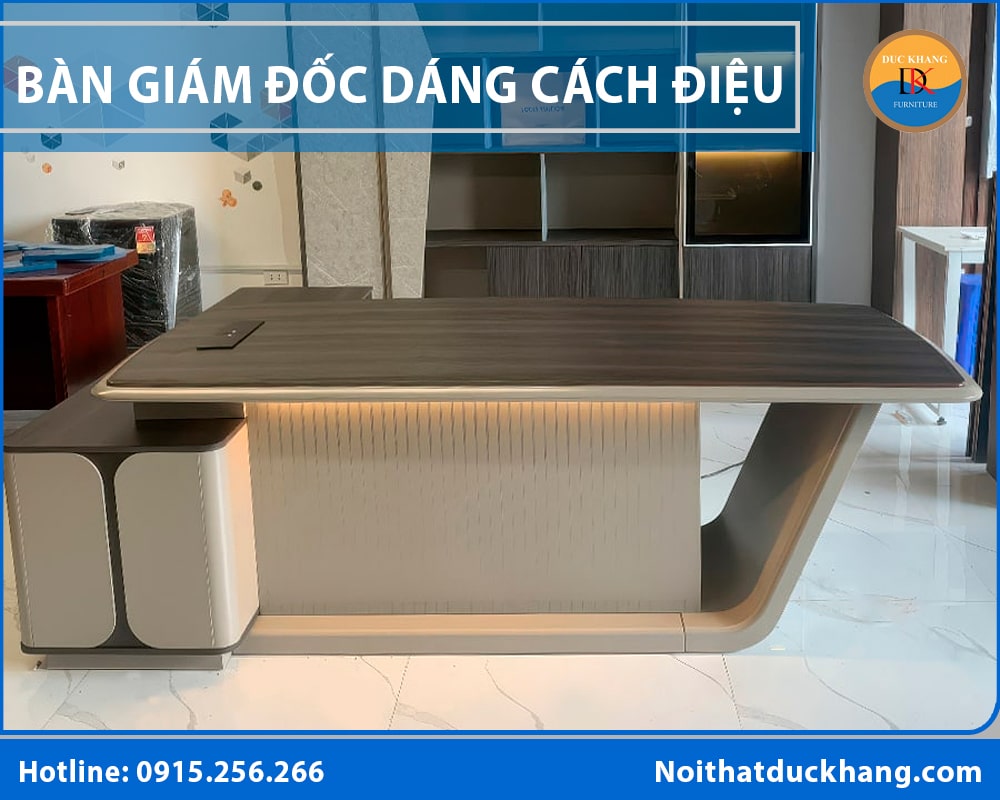 Bàn giám đốc dáng cách điệu