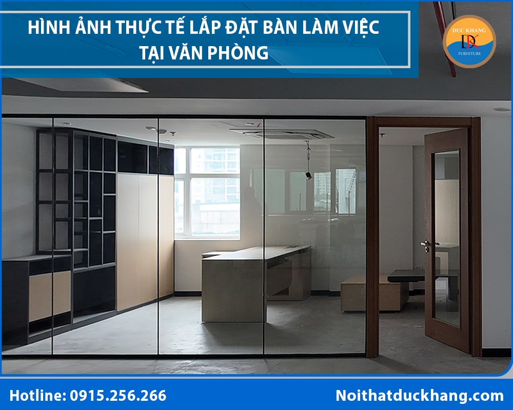 Hình ảnh thực tế lắp đặt bàn làm việc tại văn phòng Hình ảnh thực tế lắp đặt bàn làm việc tại văn phòng