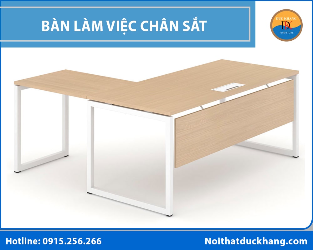 Bàn làm việc chân sắt Bàn làm việc chân sắt