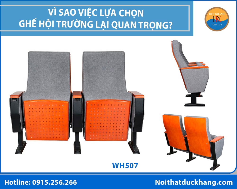 Vì sao việc lựa chọn ghế hội trường lại quan trọng?