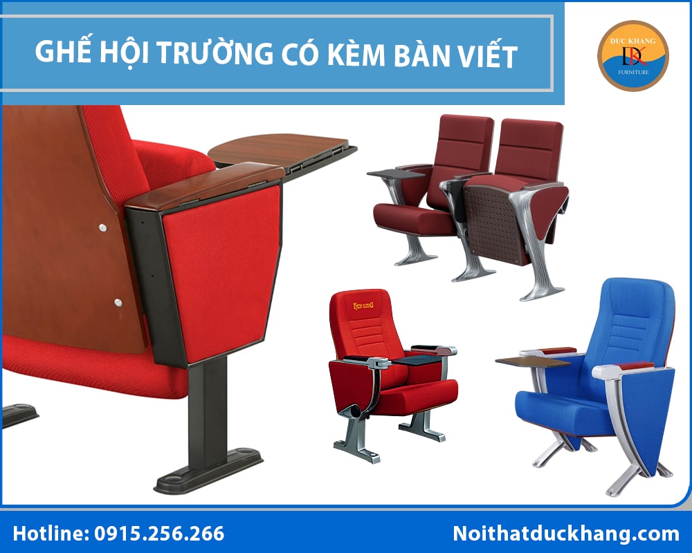 Ghế hội trường có kèm bàn viết