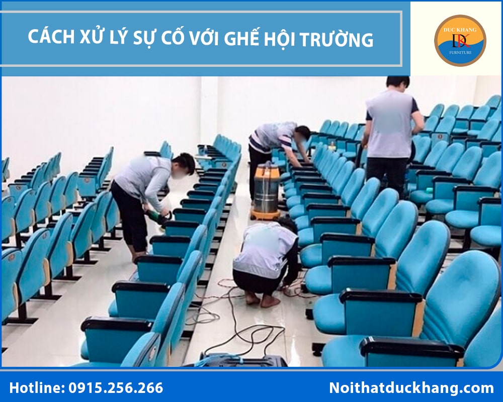 Cách xử lý sự cố thường gặp với ghế hội trường Cách xử lý sự cố thường gặp với ghế hội trường