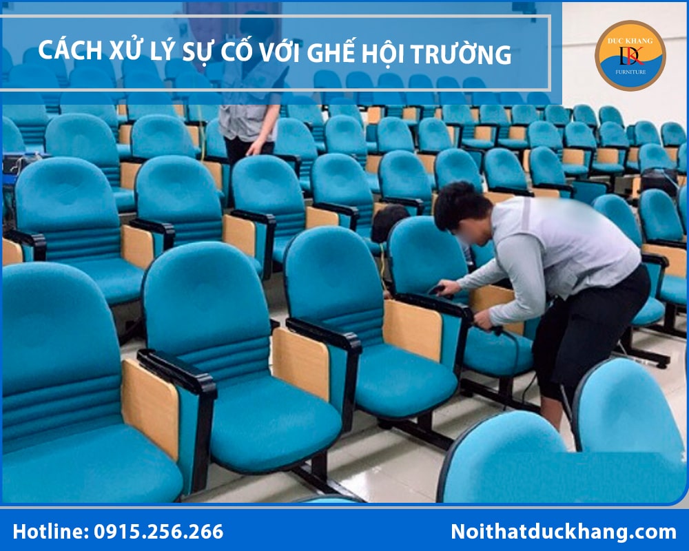 Cách xử lý sự cố thường gặp với ghế hội trường Cách xử lý sự cố thường gặp với ghế hội trường