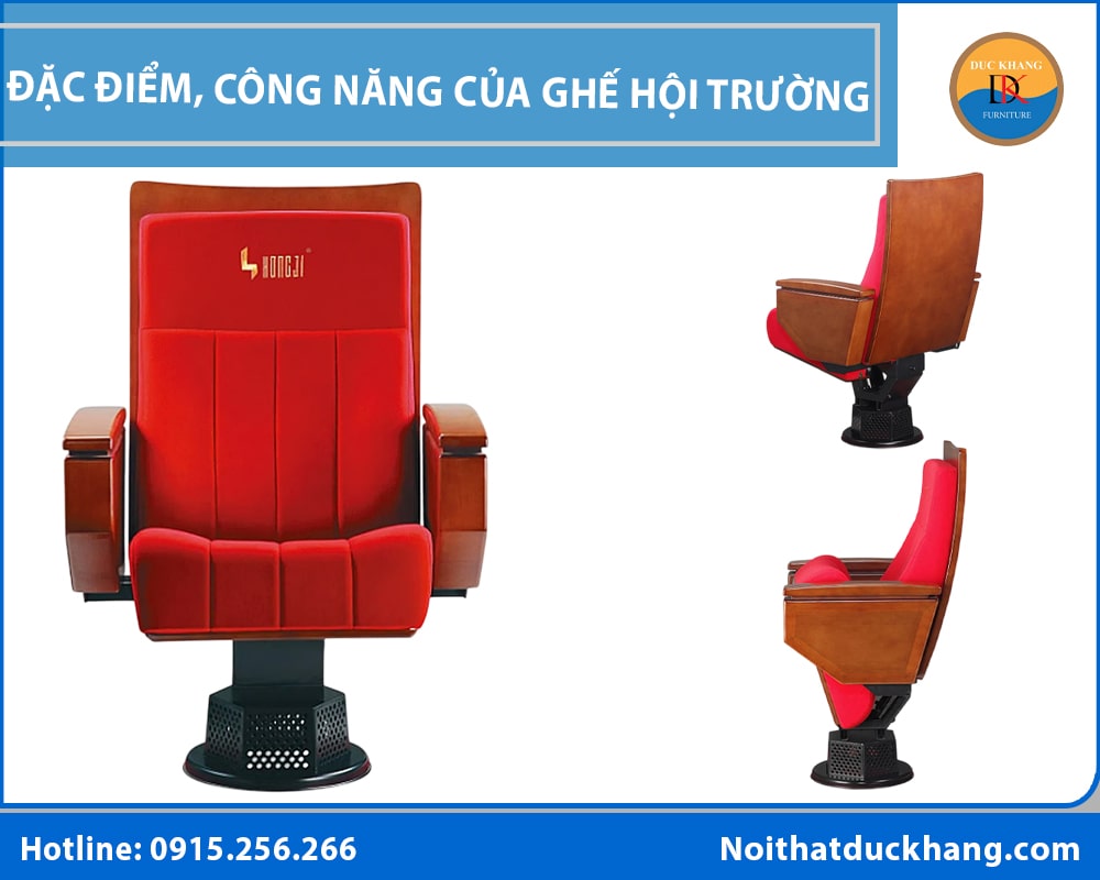 Đặc điểm, công năng của ghế hội trường