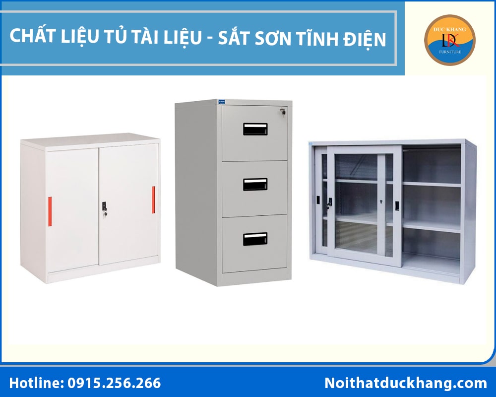 Chất liệu tủ tài liệu - Sắt sơn tĩnh điện Chất liệu tủ tài liệu - Sắt sơn tĩnh điện