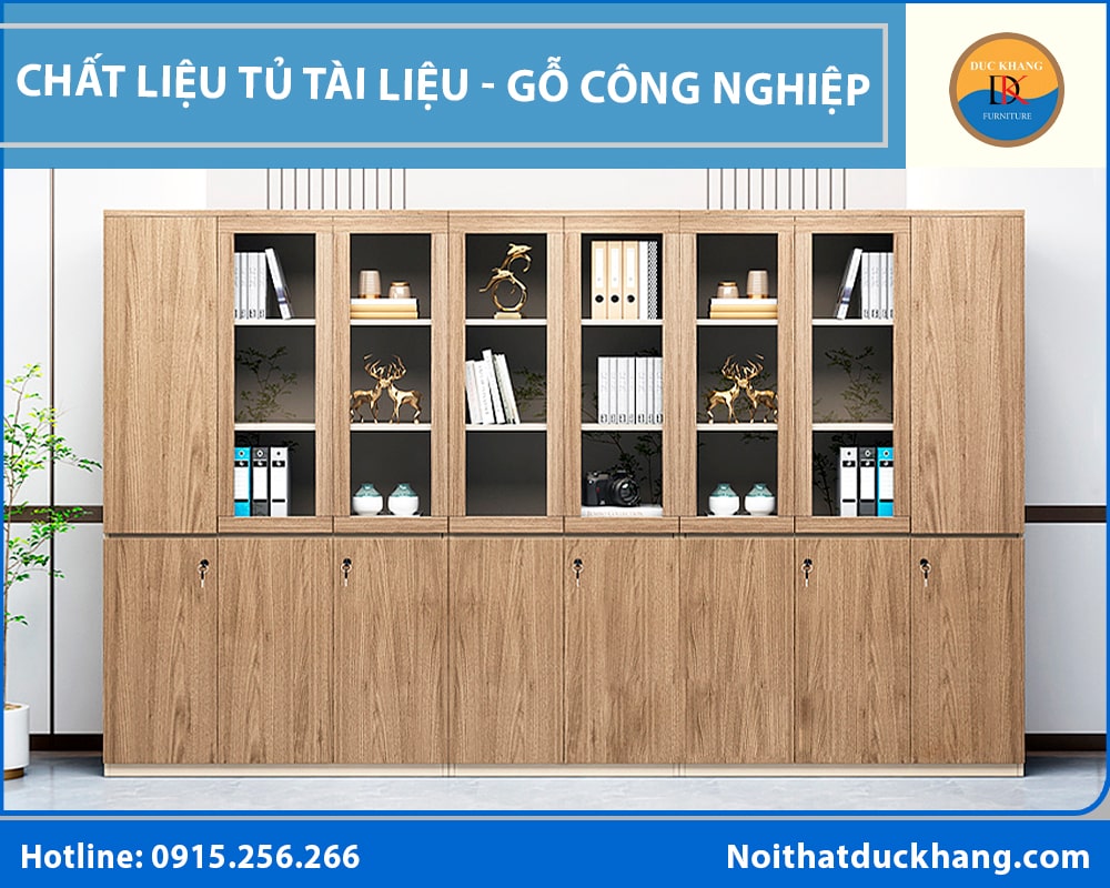 Chất liệu tủ tài liệu - Gỗ công nghiệp Chất liệu tủ tài liệu - Gỗ công nghiệp