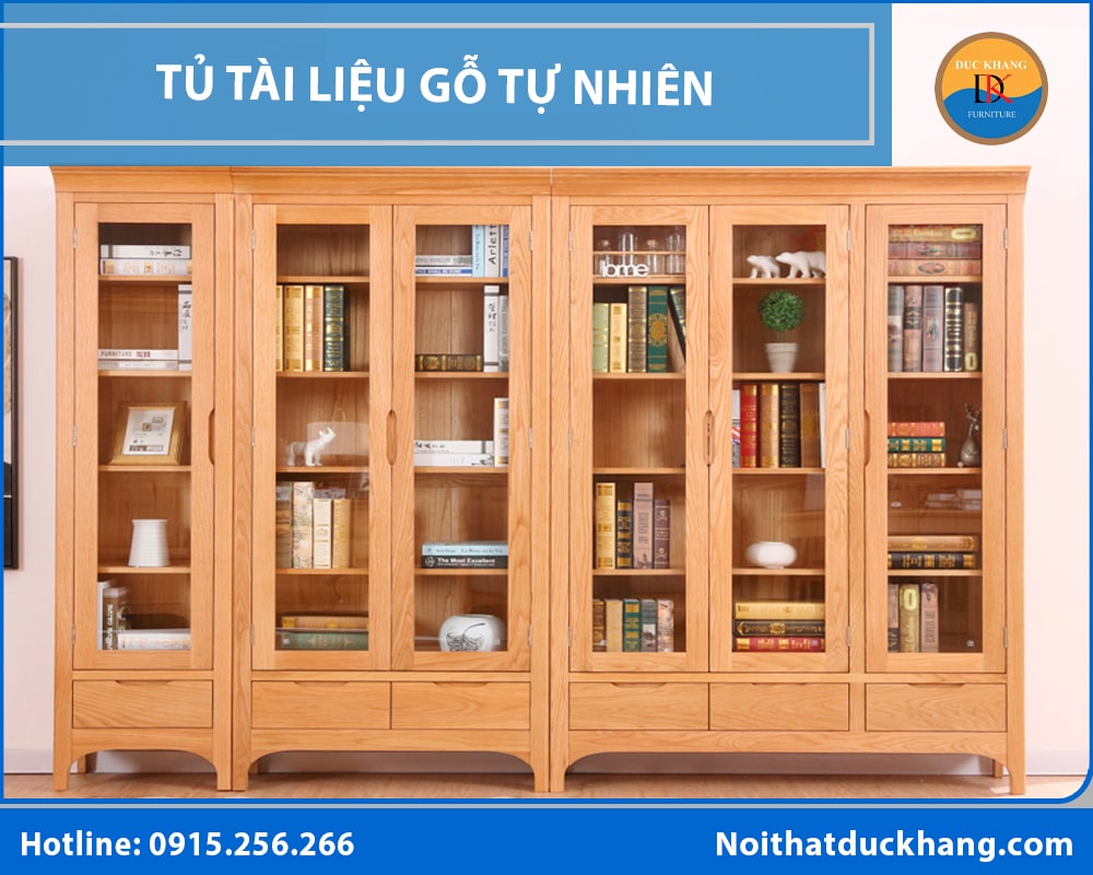 Tủ tài liệu gỗ tự nhiên