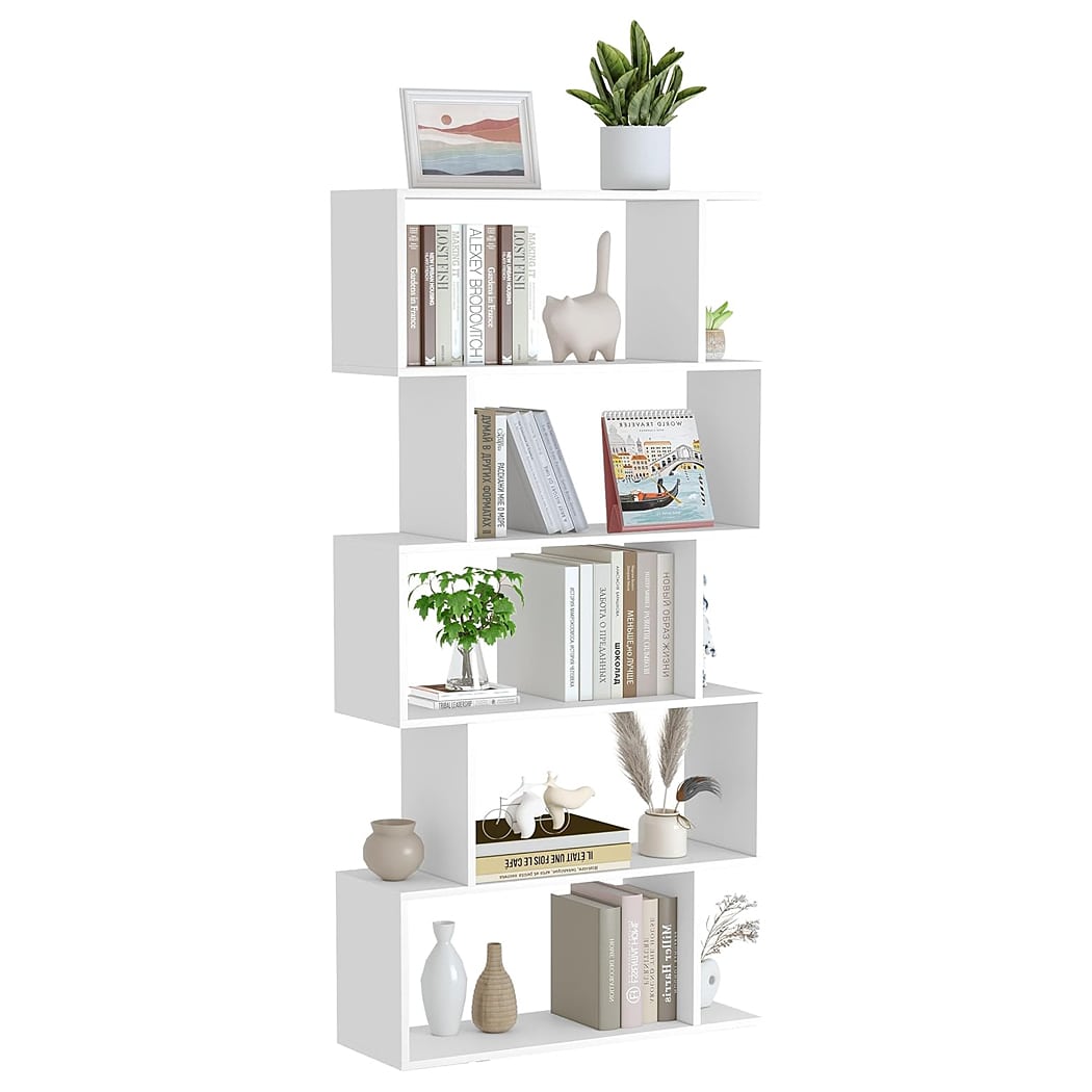 Kệ sách 5 tầng kiểu dáng hình học lạ mắt, hiện đại DKFKS02 Kệ sách 5 tầng kiểu dáng hình học lạ mắt, hiện đại DKFKS02