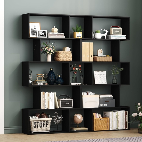 Kệ sách 5 tầng kiểu dáng hình học lạ mắt, hiện đại DKFKS02