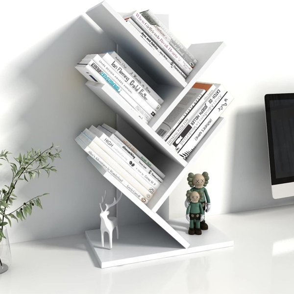 Kệ sách để bàn bằng gỗ, kiểu dáng cành cây độc đáo DKFKS03