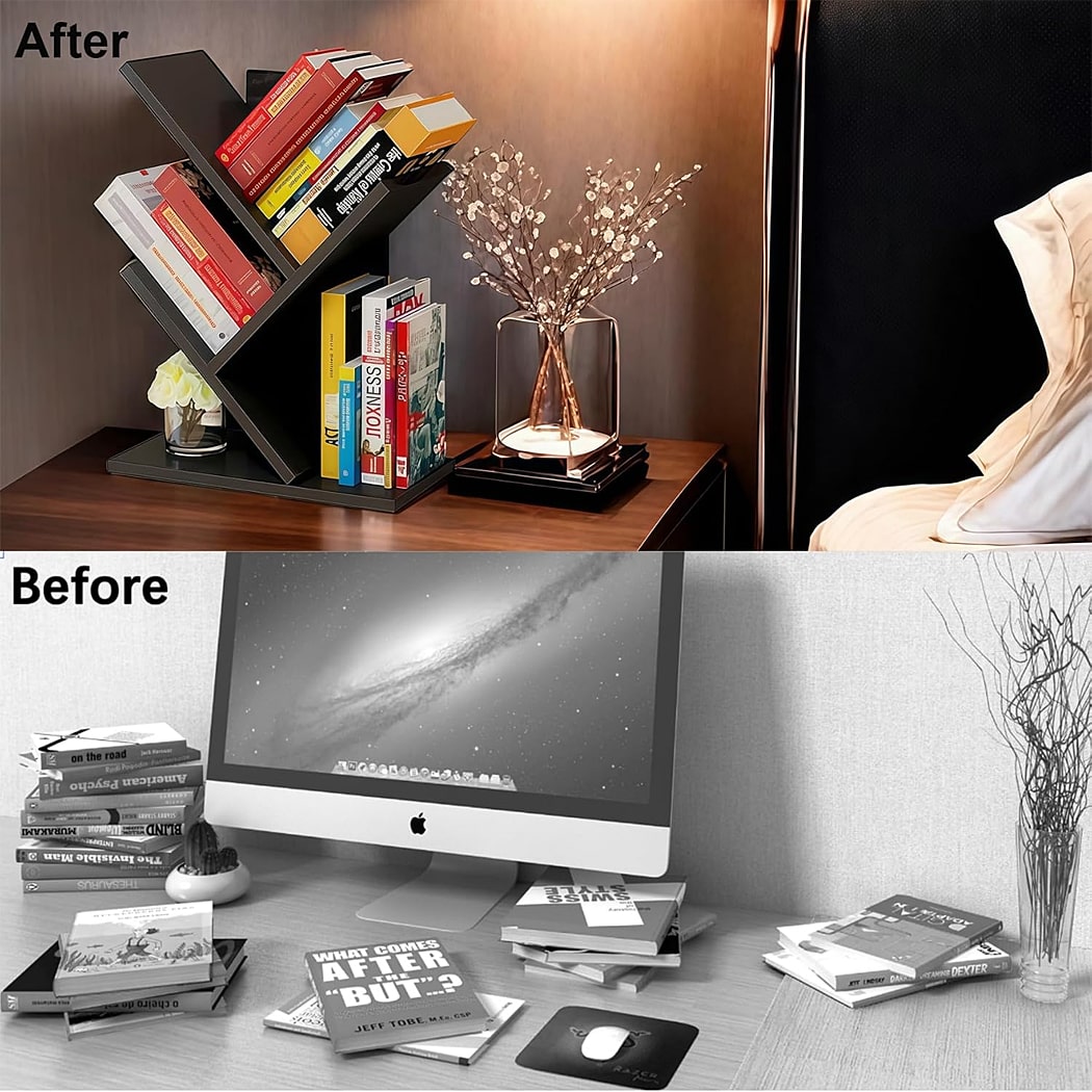 Kệ sách để bàn bằng gỗ, kiểu dáng cành cây độc đáo DKFKS03 Kệ sách để bàn bằng gỗ, kiểu dáng cành cây độc đáo DKFKS03