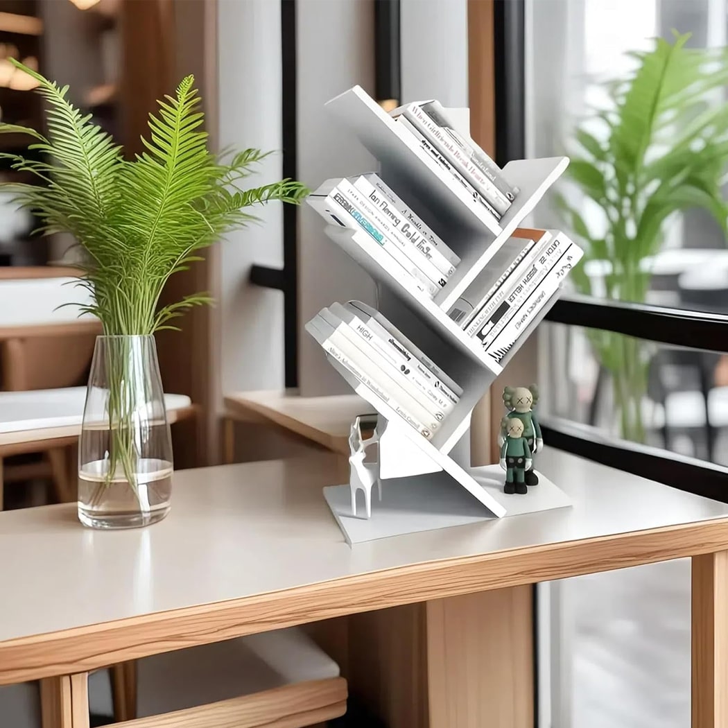 Kệ sách để bàn bằng gỗ, kiểu dáng cành cây độc đáo DKFKS03 Kệ sách để bàn bằng gỗ, kiểu dáng cành cây độc đáo DKFKS03