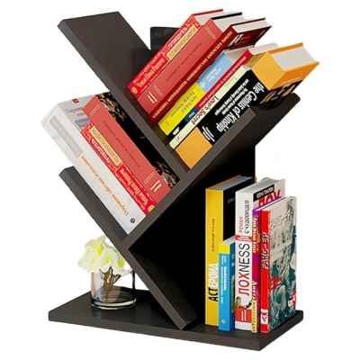 Kệ sách để bàn bằng gỗ, kiểu dáng cành cây độc đáo DKFKS03