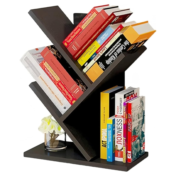 Kệ sách để bàn bằng gỗ, kiểu dáng cành cây độc đáo DKFKS03