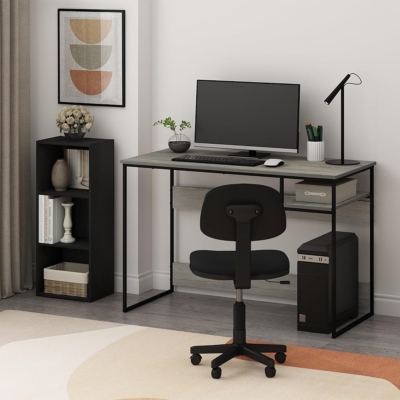 Kệ sách đứng tối giản nhỏ gọn, 3 ngăn hiện đại DKFKS04