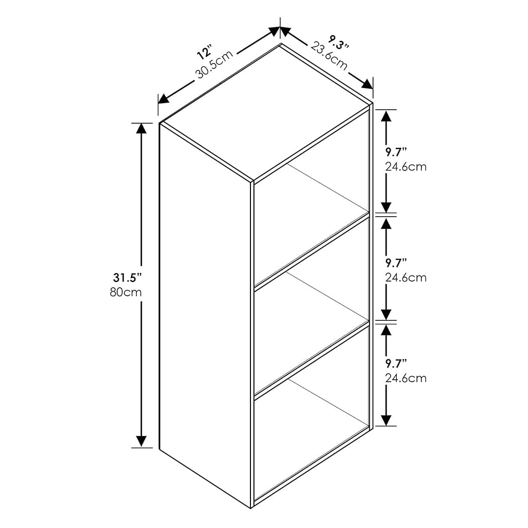 Kệ sách đứng tối giản nhỏ gọn, 3 ngăn hiện đại DKFKS04 Kệ sách đứng tối giản nhỏ gọn, 3 ngăn hiện đại DKFKS04