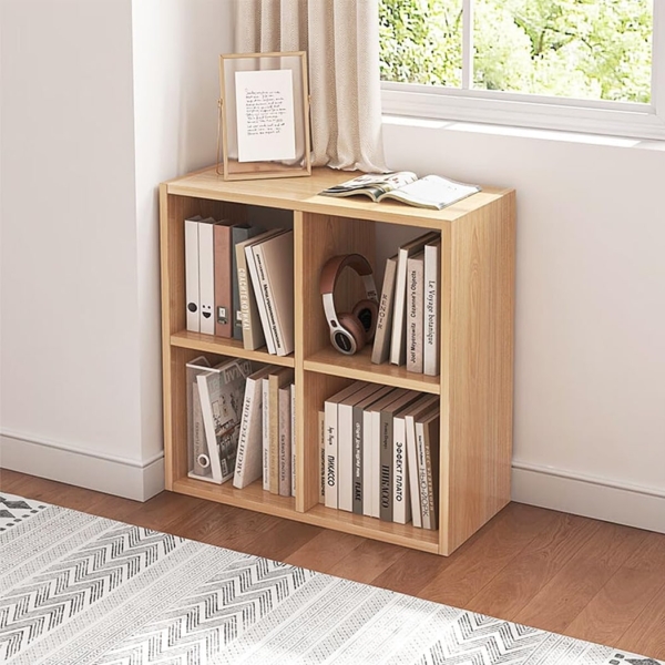 Kệ sách gỗ hình khối đơn giản có thể ghép thành nhiều ô DKFKS05
