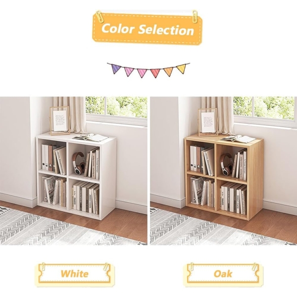 Kệ sách gỗ hình khối đơn giản có thể ghép thành nhiều ô DKFKS05
